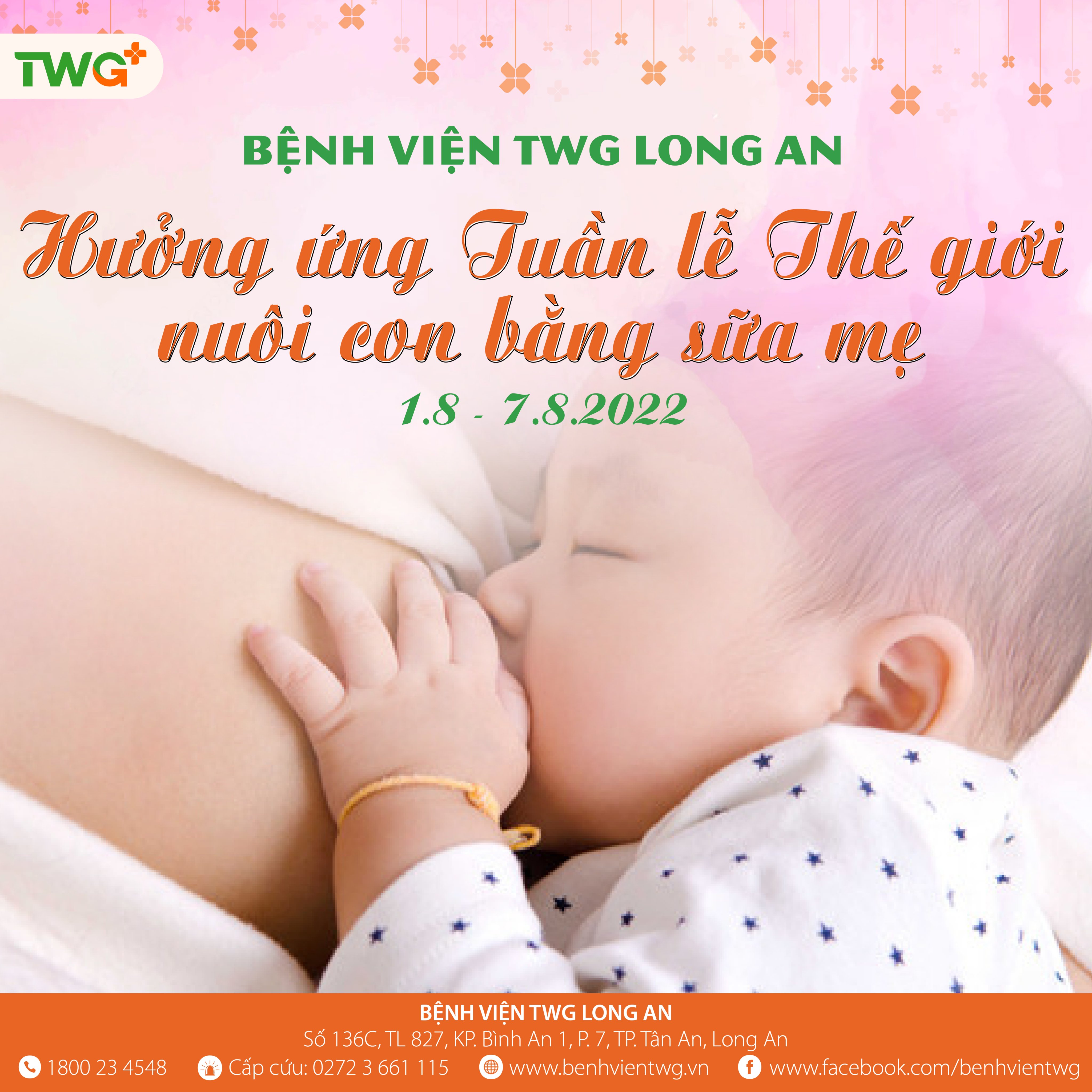 Bệnh viện TWG Long An - Đa khoa hưởng ứng Tuần lễ Thế giới nuôi con bằng sữa mẹ năm 2022