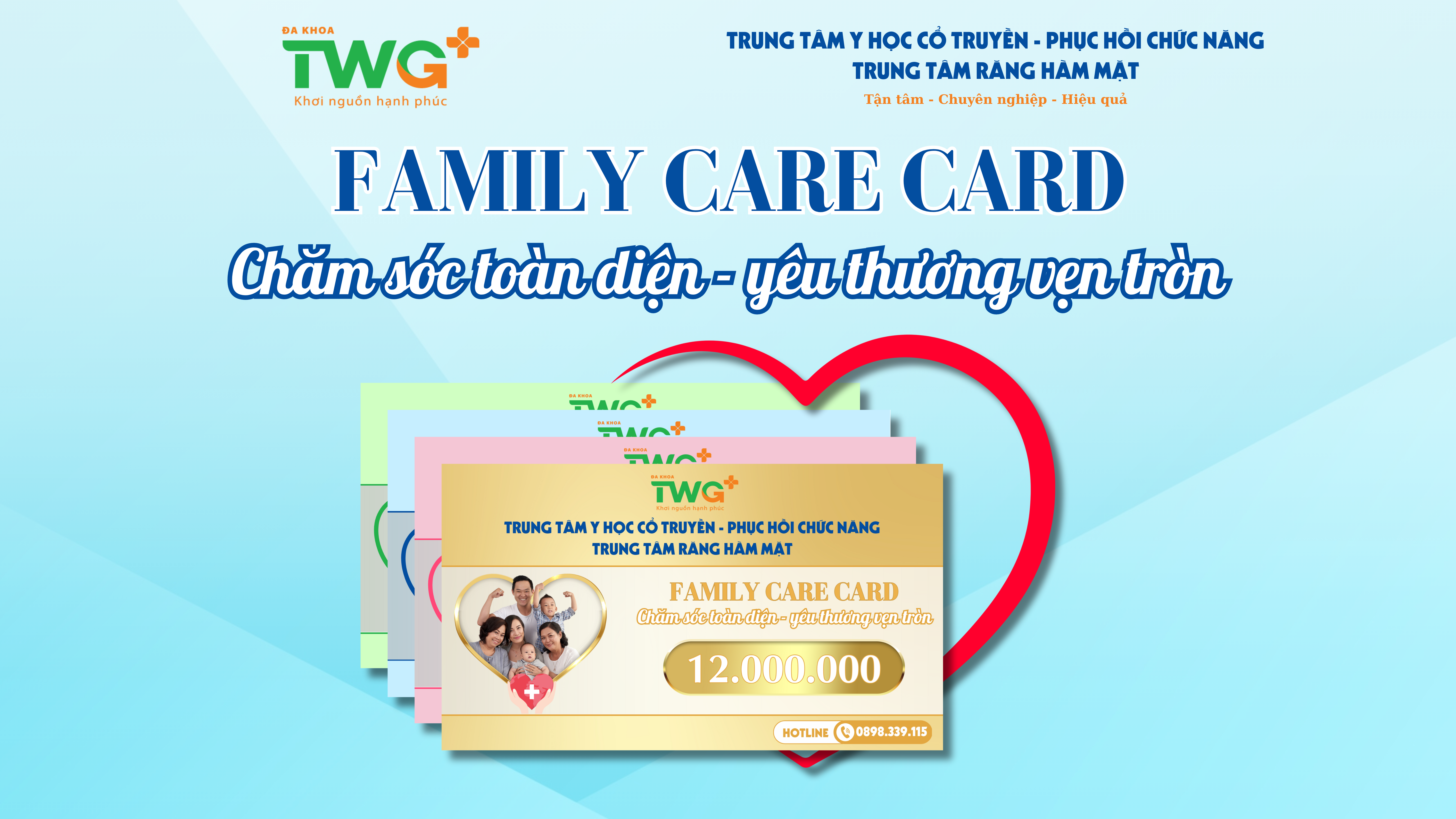 PHÁT HÀNH THẺ FAMILY CARE CARD - "Đặc quyền sức khỏe cho cả gia đình"