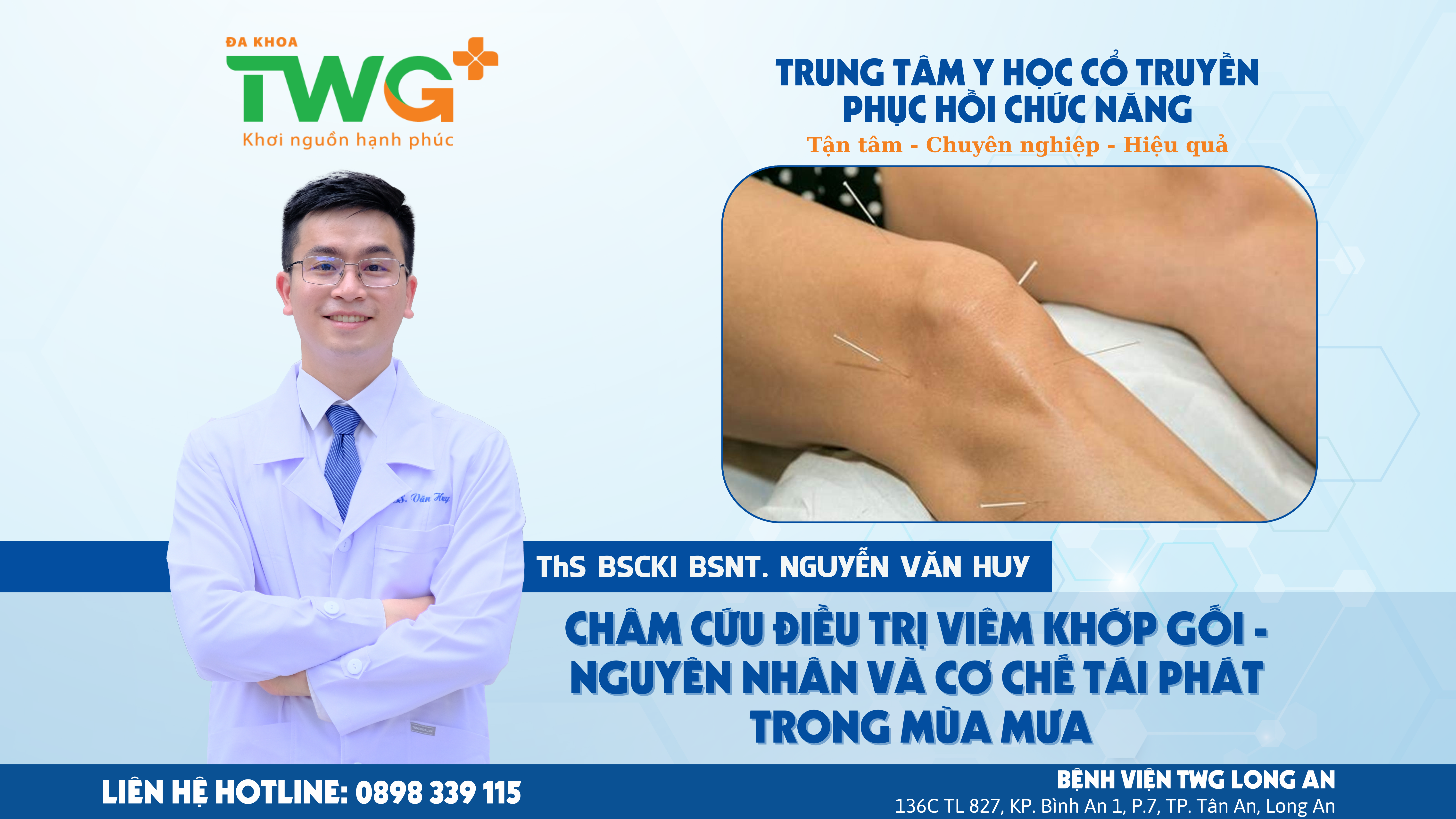 CHÂM CỨU ĐIỀU TRỊ VIÊM KHỚP GỐI: NGUYÊN NHÂN VÀ CƠ CHẾ TÁI PHÁT TRONG MÙA MƯA